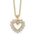 14K Yellow Gold Lab Grown Diamond VS/SI GH, Heart Pendant Necklace