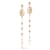 Sterling Statements 14K Rose Gold Over Sterling Silver Rosary Dangle Earrings