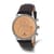 Charles Hubert Men's Stainless Steel Light Orange Dial Dual Time Watch