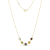 Multi-Gem 14k Yellow Gold 17" Necklace 4.65ctw
