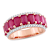 Ruby and Diamond 14K Rose Gold Ring 3.62ctw