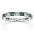 2.00ctw Emerald and Diamond Eternity Band Ring in 14k White Gold