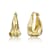 Sculptural Waterfall Hoop Earrings In 14K Gold Over Brass