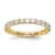 14K Yellow Gold Lab Grown Diamond SI1/SI2, G H I, Eternity Band