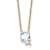 White Lab-Grown Diamond F VS 14K Yellow Gold "Q" Initial
Necklace 2.25ct