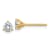 14K Yellow Gold 1/2ct. 4.0mm Round J-K Color Moissanite Earrings