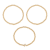 Initial P CZ Beaded Bracelet Set In 14K Gold Over Brass 0.12ctw