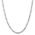14K White Gold 4mm Flat Figaro Chain Necklace