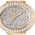 Invicta Mini 24mm White Dial Yellow Stainless Steel Band Quartz Ring Watch