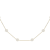 Freshwater Pearl Station Necklace In 14K Gold