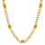 Citrine 14K Yellow Gold Link Station Necklace 3ctw