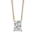 White Lab-Grown Diamond F VS 14K Yellow Gold "E" Initial
Necklace 1.80ct