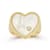 Mother-Of-Pearl Heart Signet Ring In 14K Gold Over Sterling Silver