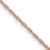 14k Rose Gold 0.6mm Solid Cable 18 Inch Chain