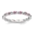 Sterling Silver Stackable Expressions Lab Created Pink Sapphire Ring 0.34ctw