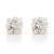 Certified White Lab-Grown Diamond H-I SI 14k Yellow Gold Stud Earrings 2.00ctw