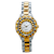 Croton Quartz Crystal Accents Two-tone Beveled Bracelet Watch