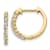 14K Yellow Gold Lab Grown Diamond SI1/SI2, G H I, Hinged Hoop Earrings