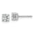 14K White Gold Lab Grown Diamond 1 1/4ctw VS/SI GH 4 Prong Earrings