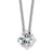 Rhodium Over 14K Gold 3/4 ct. 6.0mm Round G H I True Light Moissanite
Solitaire Pendant with Chain