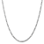 14K White Gold 3mm Flat Figaro Chain Necklace