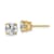 14K Yellow Gold Lab Grown Diamond 2ct. VS/SI GH+, 4-Prong Earrings