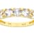 Lab-Created White Sapphire Band Ring In 18K Gold Over Sterling Silver 1.40ctw