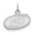 Rhodium Over Sterling Silver NHL LogoArt Carolina Hurricanes Extra Small Pendant