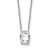 White Lab-Grown Diamond F VS 14K White Gold "O" Initial
Necklace 1.85ct
