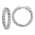 Rhodium Over 14K White Gold Oro Spotlight Lab Grown Diamond SI+, H+,
Hoop with Safety Clasp Earrings