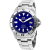 Seapro Men's Scuba 200  Blue Dial, White Bezel, Stainless Steel Watch