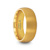 MILLER Gold Plated Tungsten Domed Ring with Brushed Finish 8mm