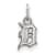 Rhodium Over Sterling Silver MLB Detroit Tigers LogoArt Pendant