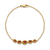 14k Yellow Gold Marquise Garnet Bracelet