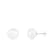 14k White Gold 10-11mm White Freshwater Pearl Stud Earrings