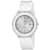 Oceanaut Women's Satin White Dial, White Silicone Watch