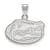 Rhodium Over Sterling Silver LogoArt University of Florida Small Pendant