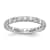 Rhodium Over 14K White Gold Lab Grown Diamond SI+, H+, Eternity Band