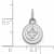 Rhodium Over Sterling Silver NHL LogoArt Winnipeg Jets Extra Small Pendant