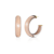 14K Yellow Gold Over Sterling Silver Small Illusion Acrylic Hoop
Earrings in Dusty