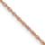 14k Rose Gold 0.7mm Solid Cable 20 Inch Chain