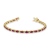 5.50ctw Ruby and Diamond Bracelet in 14k Yellow Gold