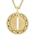 Cardano Initial I Pendant Necklace In 18K Gold Over Bronze