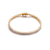 Square CZ Tennis Bracelet In 14K Gold Over Sterling Silver