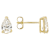Lab-Grown Diamond Pear Shape Martini Stud Earrings In 14K Gold 1.00ctw