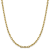 14K Yellow Gold 4.9mm Semi-solid Diamond-cut Open Link Cable Chain Necklace