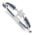 Stainless Steel MLB LogoArt Houston Astros Adjustable Cord Bracelet