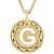 Cardano Initial G Pendant Necklace In 18K Gold Over Bronze