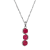Lab Created Ruby Platinum Over Sterling Silver July Birthstone Pendant 3.84ctw