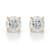 Certified White Lab-Grown Diamond H-I SI 14k Yellow Gold Solitaire Stud
Earrings 0.75ctw